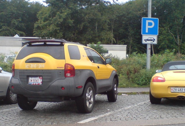 Image:James Bond (00)7 auf der A7 "getroffen"