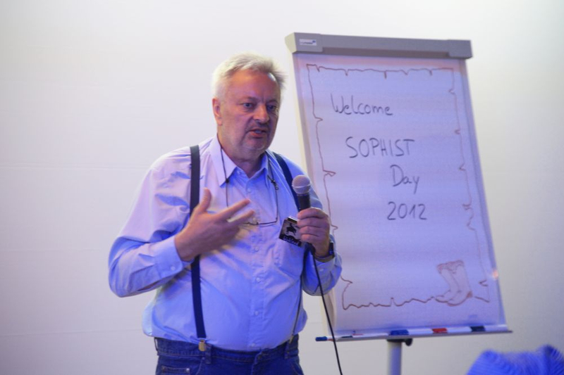 Image:Genialer Vortrag von Dr. Gerhard Wohland auf dem Sophist Day 2012